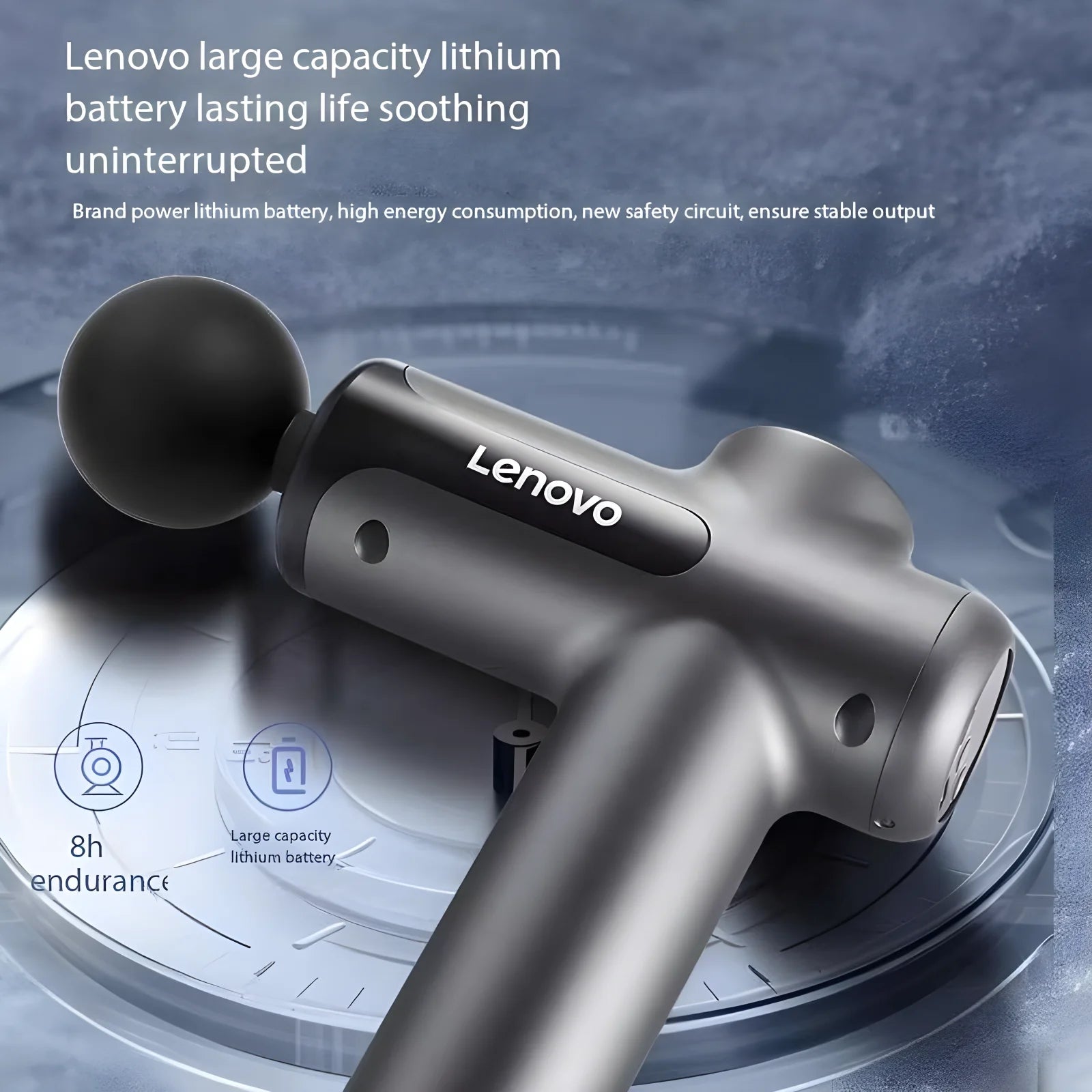 Lenovo Fascia Gun – Deep Muscle Relief & Fitness Relaxation Equipment