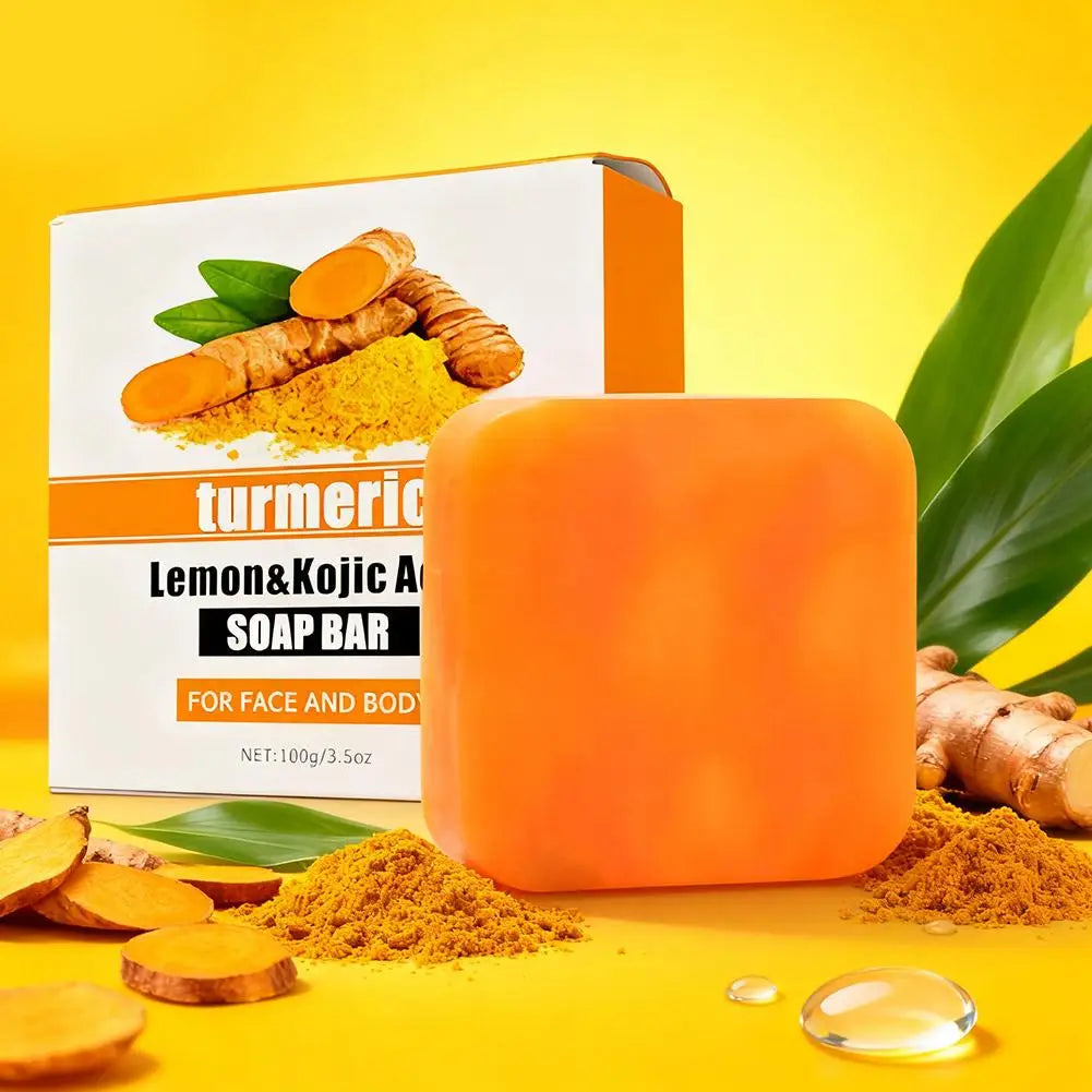 Turmeric & Ginger Handmade Soap – Anti-Acne, Brightening & Skin Lightening