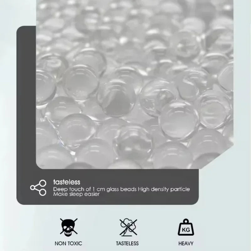 15lbs Weighted Blanket for Adults – Double-Sided Cotton with Glass Beads