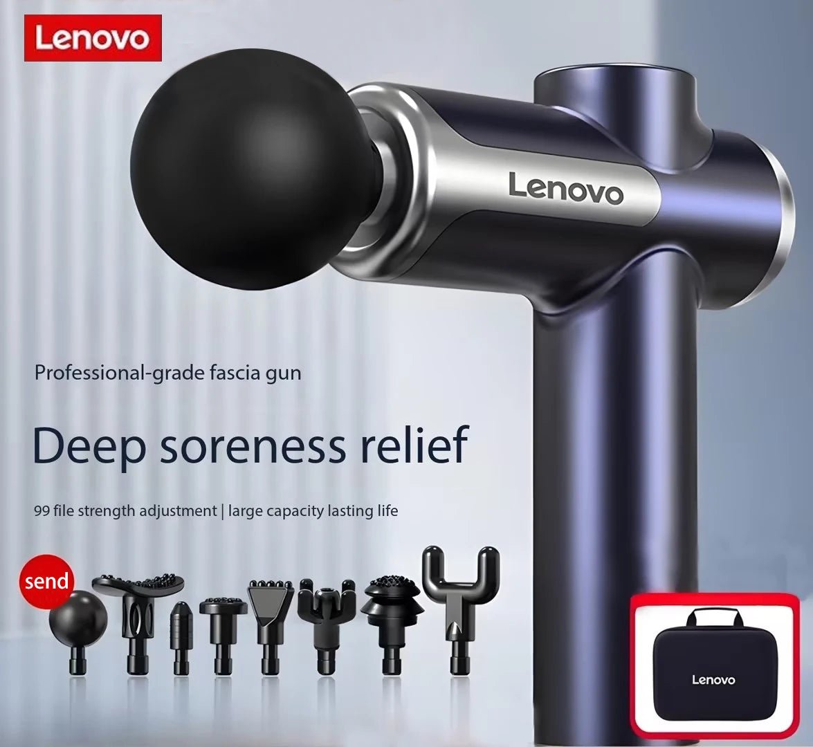 Lenovo Fascia Gun – Deep Muscle Relief & Fitness Relaxation Equipment