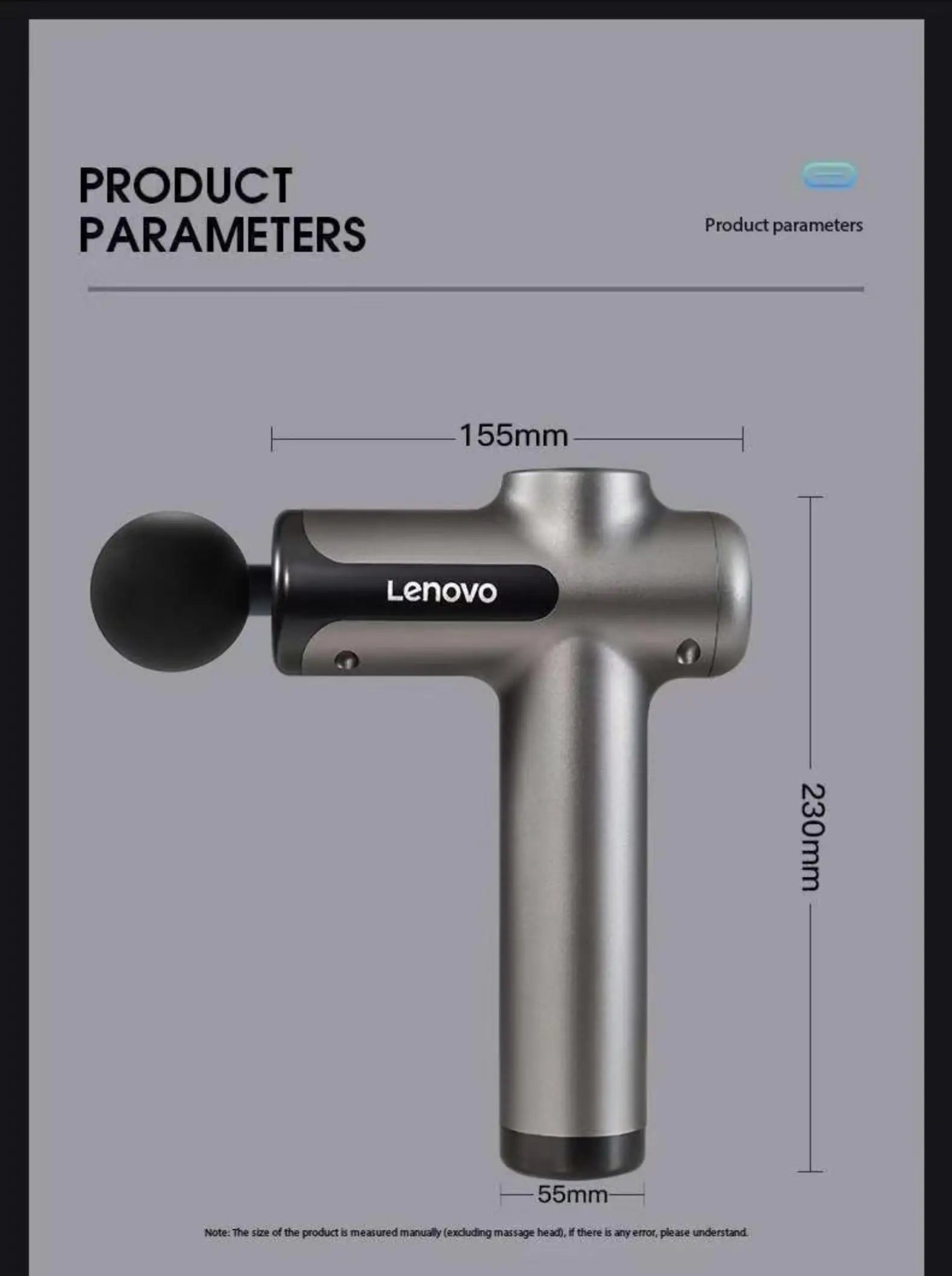 Lenovo Fascia Gun – Deep Muscle Relief & Fitness Relaxation Equipment