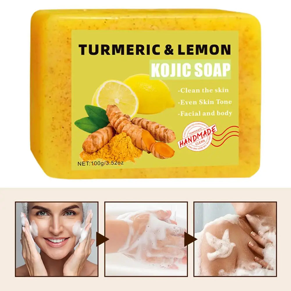 Turmeric & Ginger Handmade Soap – Anti-Acne, Brightening & Skin Lightening