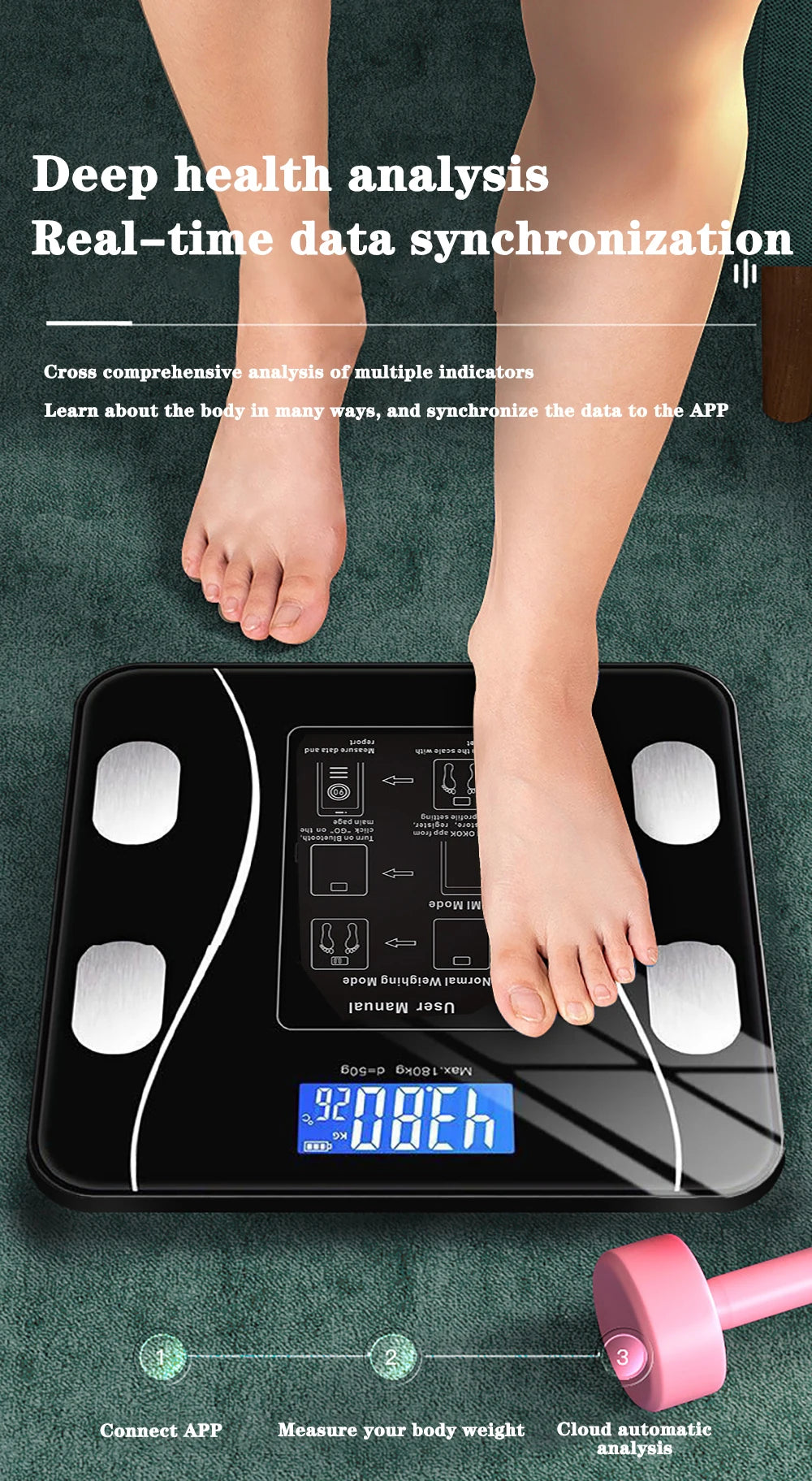 Smart Body Fat Scale – Wireless Digital Weight & Body Composition Analyzer