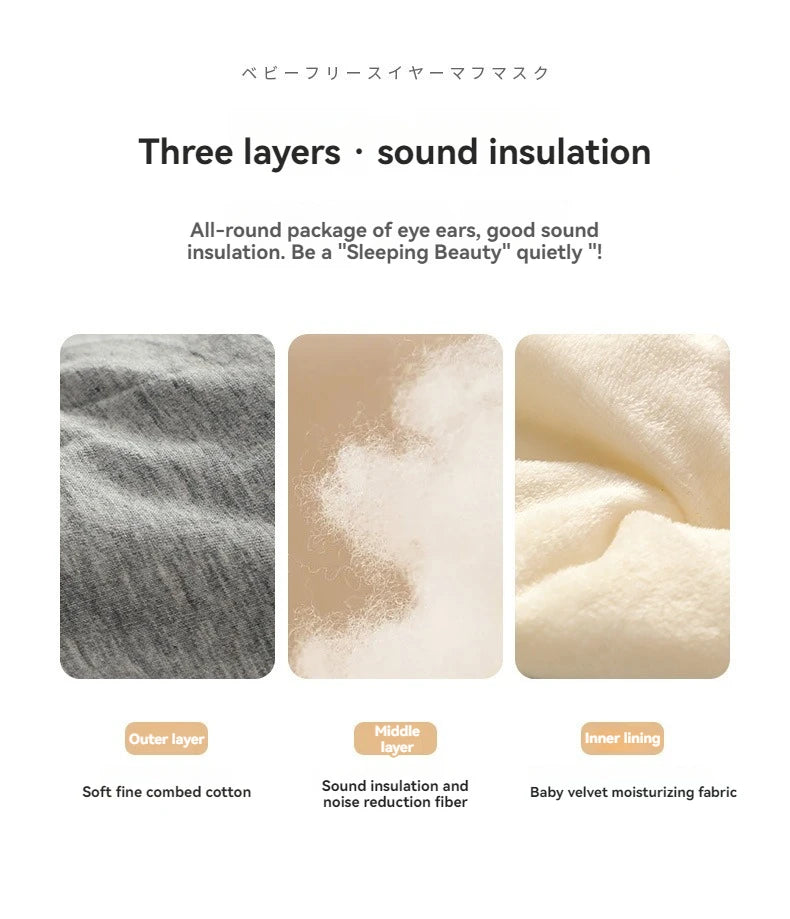 2-in-1 Sleep Mask & Noise-Reducing Earplugs – Adjustable Eye Mask for Travel, Naps & Deep Sleep