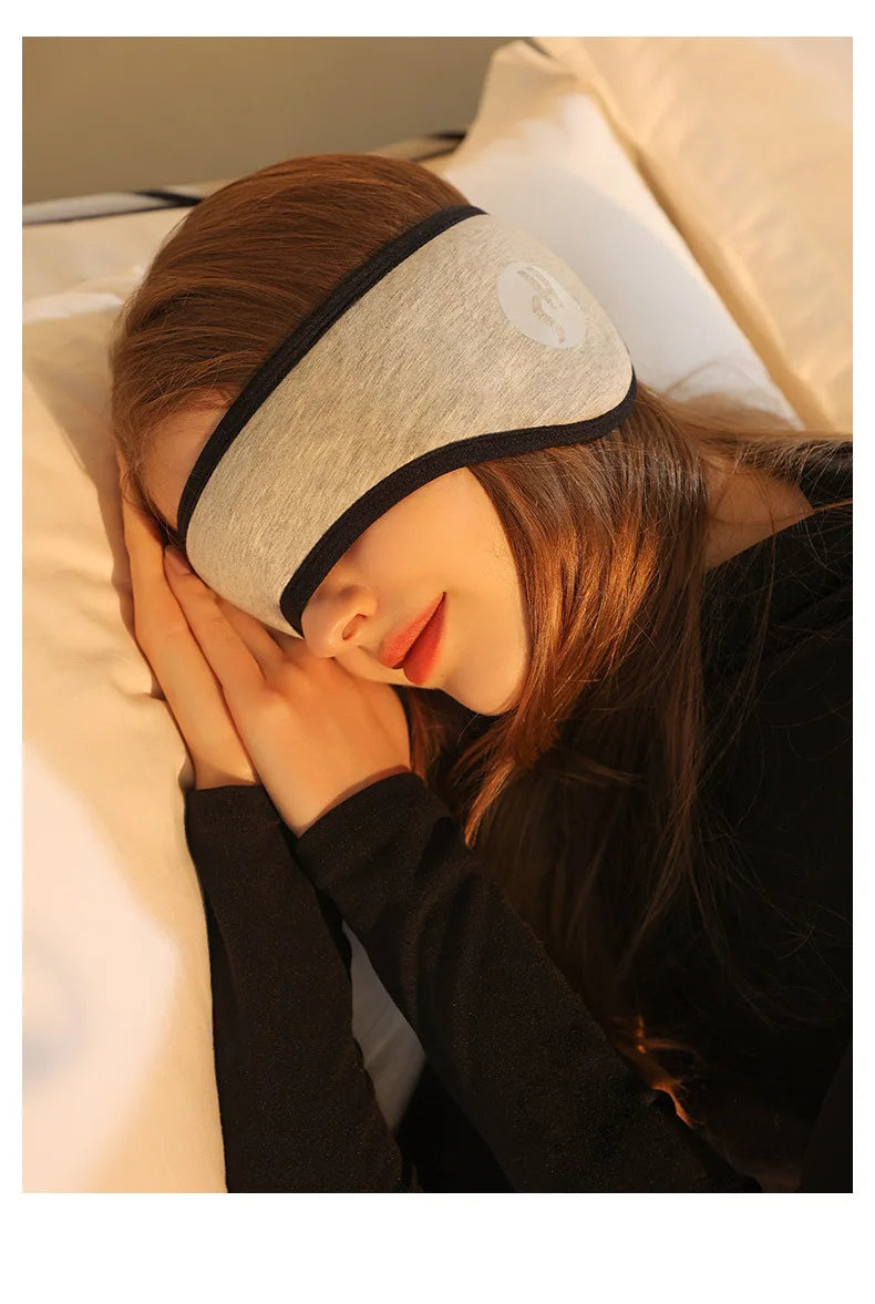 2-in-1 Sleep Mask & Noise-Reducing Earplugs – Adjustable Eye Mask for Travel, Naps & Deep Sleep