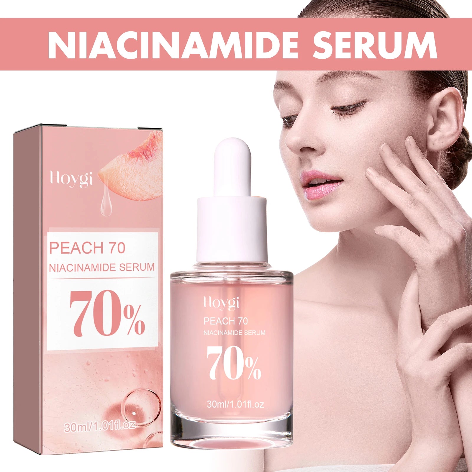 Peach 70% Niacinamide Facial Serum – Brightening, Pore-Refining & Moisturizing