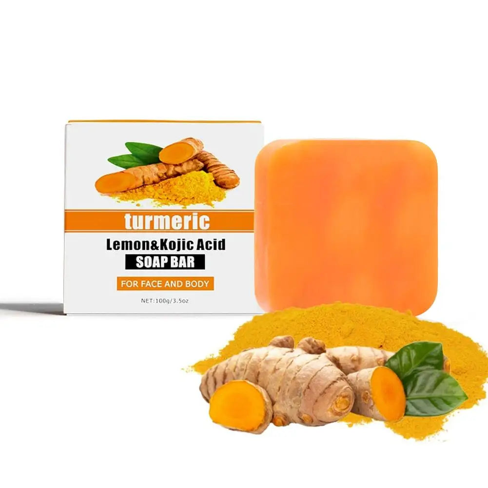 Turmeric & Ginger Handmade Soap – Anti-Acne, Brightening & Skin Lightening