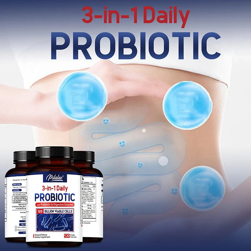 Probiotics + Prebiotics & Digestive Enzymes – Supports Digestion & Immunity