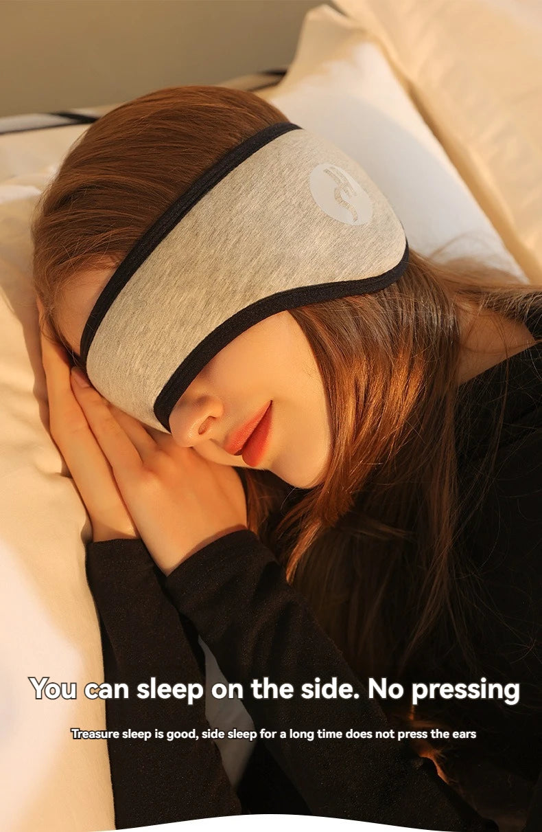 2-in-1 Sleep Mask & Noise-Reducing Earplugs – Adjustable Eye Mask for Travel, Naps & Deep Sleep