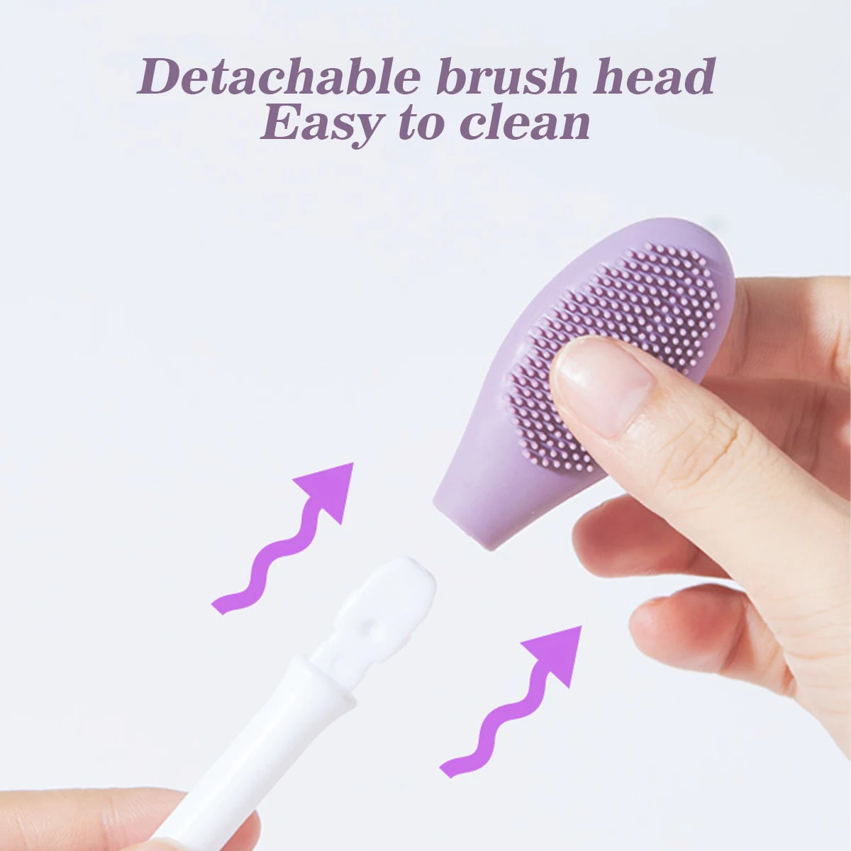 IMAGIC 2-in-1 Silicone Facial Cleansing & Mask Brush – Deep Pore Exfoliator