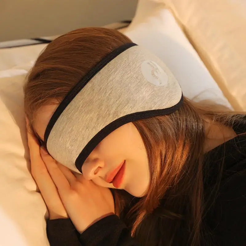 2-in-1 Sleep Mask & Noise-Reducing Earplugs – Adjustable Eye Mask for Travel, Naps & Deep Sleep