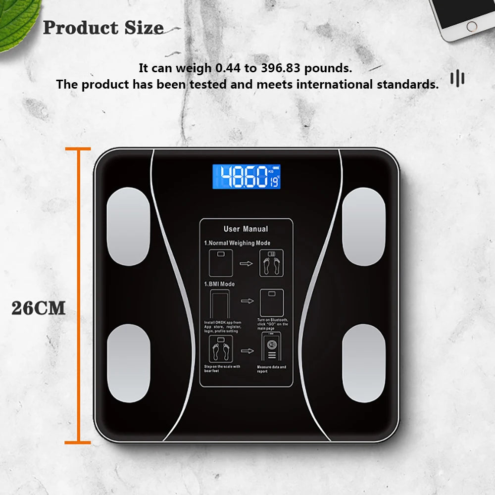 Smart Body Fat Scale – Wireless Digital Weight & Body Composition Analyzer