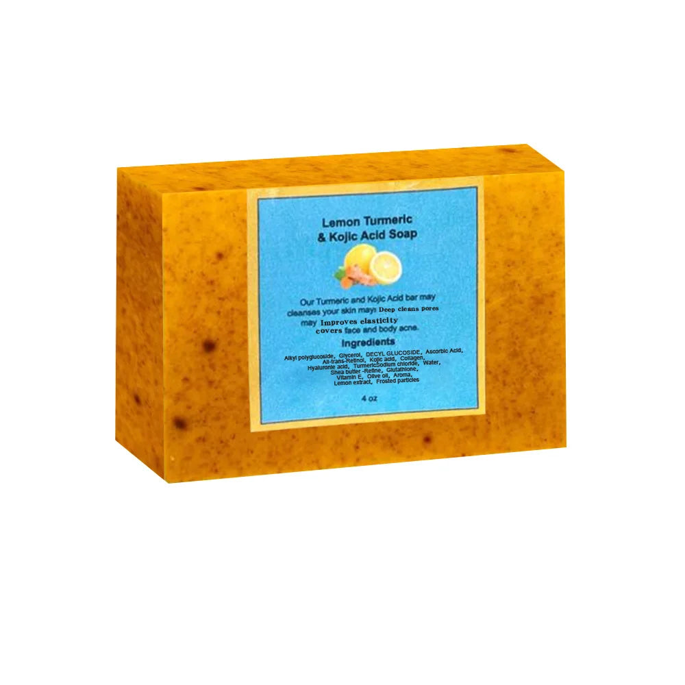 2pcs Turmeric & Lemon Soap – Brightening, Acne-Fighting & Skin Toning for Face & Body