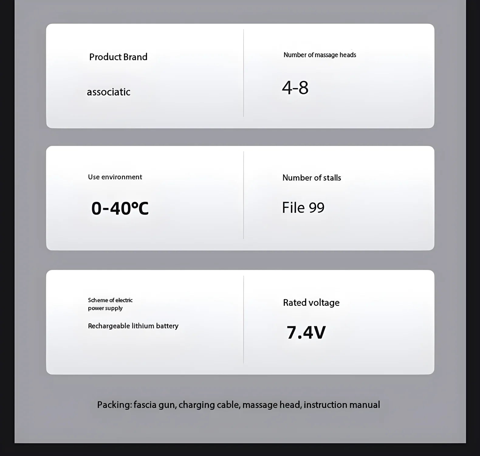 Lenovo Fascia Gun – Deep Muscle Relief & Fitness Relaxation Equipment