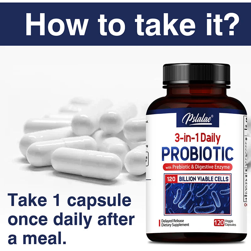 Probiotics + Prebiotics & Digestive Enzymes – Supports Digestion & Immunity